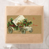 Victoriaans kerstlabels etiket (Insitu)