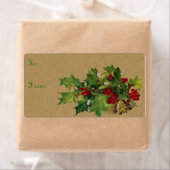 Victoriaans kerstlabels etiket (Insitu)