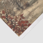 Victoriaans Kerstlandschap Decoupage Print Tissuepapier (Detail)