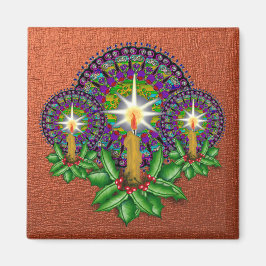 Victoriaans kerstmagneet koper magneet