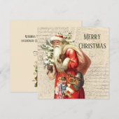  Victoriaans kerstman (Voorkant / Achterkant)