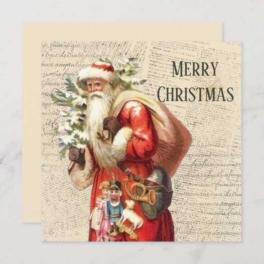 Victoriaans kerstman (Voorkant / Achterkant)