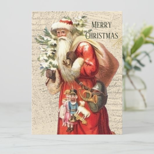 Victoriaans kerstman (Staand voorkant)