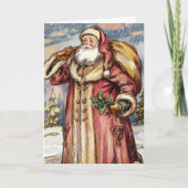 Victoriaans kerstman bedankkaart (Voorkant)