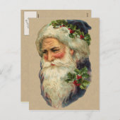 Victoriaans Kerstman Briefkaart (Voorkant / Achterkant)