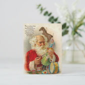 Victoriaans Kerstman Briefkaarten (Staand voorkant)