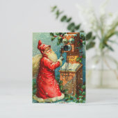 Victoriaans kerstman Briefkaarten (Staand voorkant)