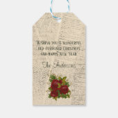  Victoriaans kerstman Cadeaulabel (Achterkant)