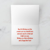  Victoriaans Kerstman Feestdagen Kaart (Binnen)