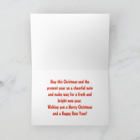  Victoriaans Kerstman Feestdagen Kaart (Binnen)