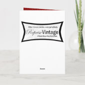  Victoriaans kerstman Feestdagen Kaart (Achterkant)