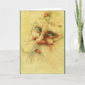  Victoriaans kerstman Feestdagen Kaart (Voorkant)