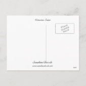 Victoriaans kerstman feestdagenkaart (Achterkant)