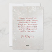 Victoriaans Kerstman Kat Kerstflat Feestdagenkaart (Achterkant)