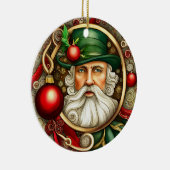 Victoriaans kerstman keramisch ornament (Rechts)