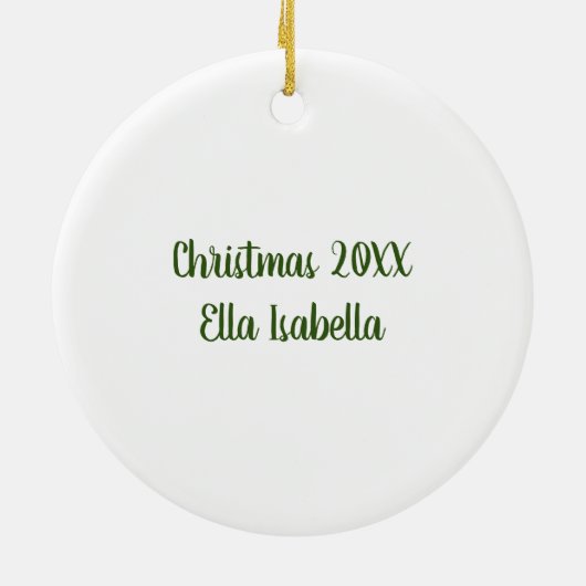 Victoriaans kerstman keramisch ornament (Achterkant)