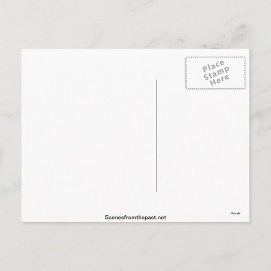  Victoriaans Kerstman Kinder Puppy Feestdagenkaart (Achterkant)