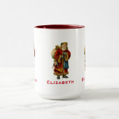 Victoriaans Kerstman met speelgoed Mok (Midden)