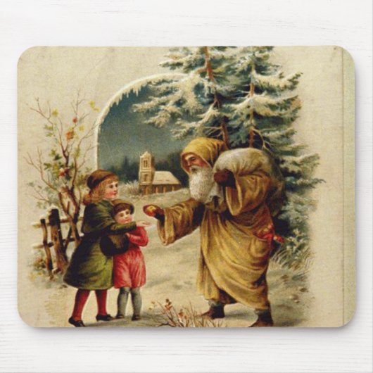 Victoriaans kerstman muismat (Voorkant)
