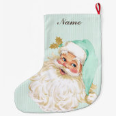  Victoriaans kerstman Neutrale Munt & Goud Grote Kerstsok (Achterkant)