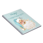  Victoriaans kerstman om cadeau te doen Notitieboek (Rechterzijde)