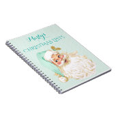  Victoriaans kerstman om cadeau te doen Notitieboek (Rechterzijde)