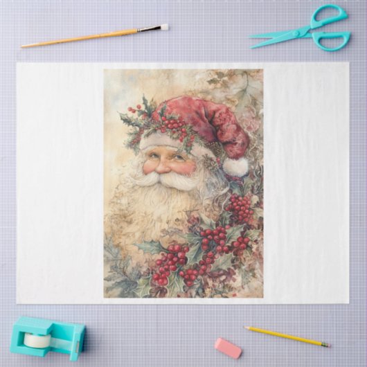 Victoriaans kerstman Tissuepapier (Craft)