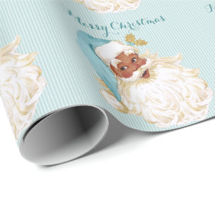 Victoriaans kerstman van Color Turquoise Cadeaupapier