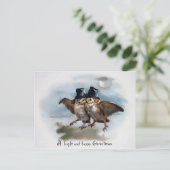 Victoriaans kerstmis briefkaart (Staand voorkant)