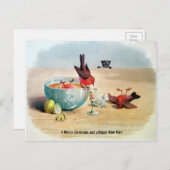  Victoriaans kerstmis Briefkaart (Voorkant / Achterkant)