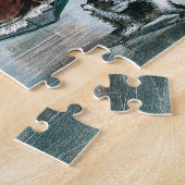 Victoriaans Kerstmis Central Park Currier & Ives Legpuzzel (Zijkant)