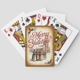 Victoriaans Kerstmis – Een vrolijk Joelfeest Pokerkaarten