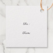 Victoriaans Kerstmis Folie, Wintervogel Bedankjes Labels (Achterkant)