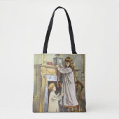 Victoriaans Kerstmis, Kinderen Kerstmispijpjes Tote Bag (Voorkant)