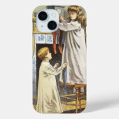Victoriaans Kerstmis, Kinderen Kerstsokken Case-Mate iPhone Case (Achterkant)