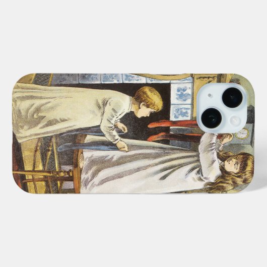 Victoriaans Kerstmis, Kinderen Kerstsokken Case-Mate iPhone Case (Achterkant (horizontaal))