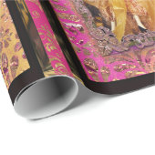 Victoriaans Kerstmis met een maandoek Cadeaupapier (Rol Hoek)