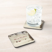  Victoriaans Kerstmis Winter Scene Bier Onderzetter (Rechterzijde)