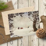 Victoriaans Kerstmis Winter Scene Feestdagenkaart<br><div class="desc">Dit Victoriaans kerst briefkaart is een perfecte manier om de magie van het seizoen te delen met geliefden. Of je het nu stuurt als een vakantiegroet of houdt het als een dierbare aandenken, het zal zeker een gevoel van verwondering en de tijdloze charme van een Victoriaans kerst inspireren. Ik wens...</div>