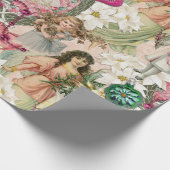 Victoriaans kerstmug cadeaupapier (Hoek)