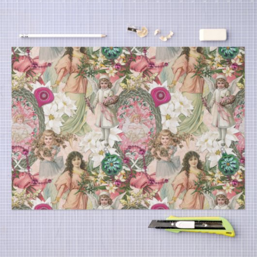 Victoriaans kerstmug  tissuepapier (Craft)