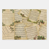 Victoriaans kerstmuziek en feestdagen Inpakpapier Vel (Voorkant)