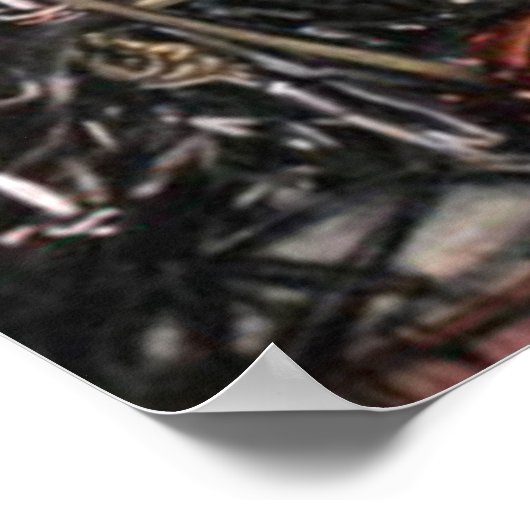 Victoriaans kerstochtend poster (Hoek)