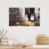 Victoriaans kerstochtend poster (Keuken)