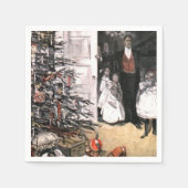 Victoriaans kerstochtend servetten (Voorkant)