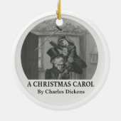 Victoriaans kerstornament - Een kerstlied Keramisch Ornament (Achterkant)