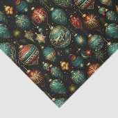 Victoriaans kerstornamenten met gouden accenten tissuepapier (Detail)