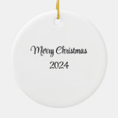 Victoriaans kerstpaar keramisch ornament (Achterkant)