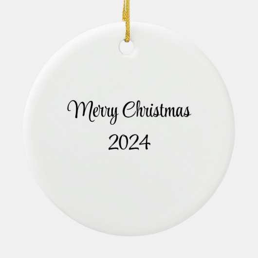 Victoriaans kerstpaar keramisch ornament (Achterkant)