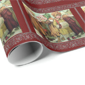 Victoriaans kerstpapier voor kinderen cadeaupapier (Rol Hoek)
